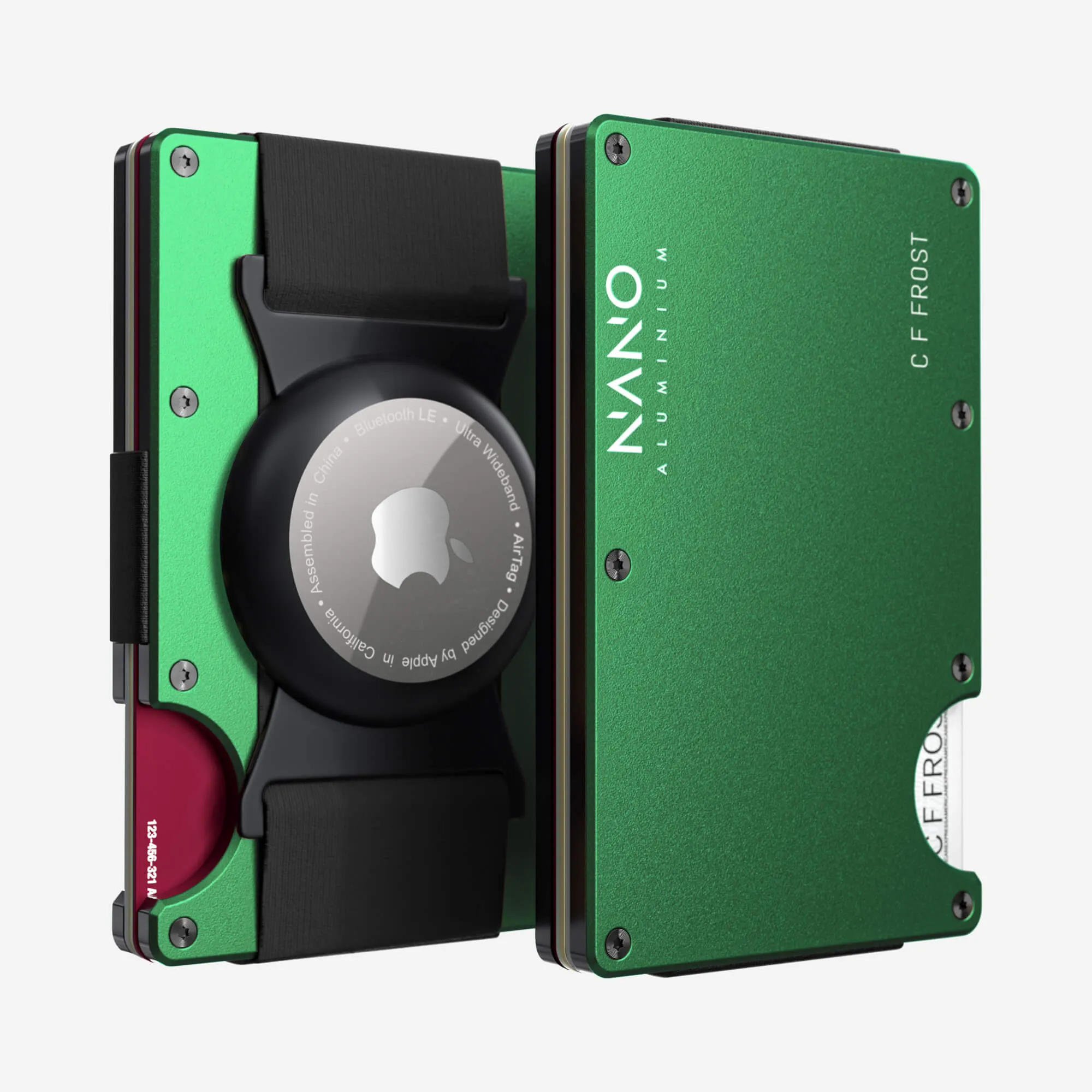 Hot Pick Deal Limited Time Offer Personalised Airtag Cash Strap Wallet (Viper Green)