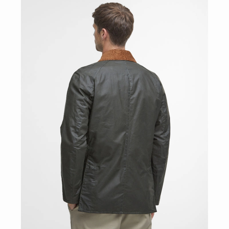 Shop the Savings Now Grab Save Today Barbour Ashby Mens Lightweight Wax Jacket - Archive Olive