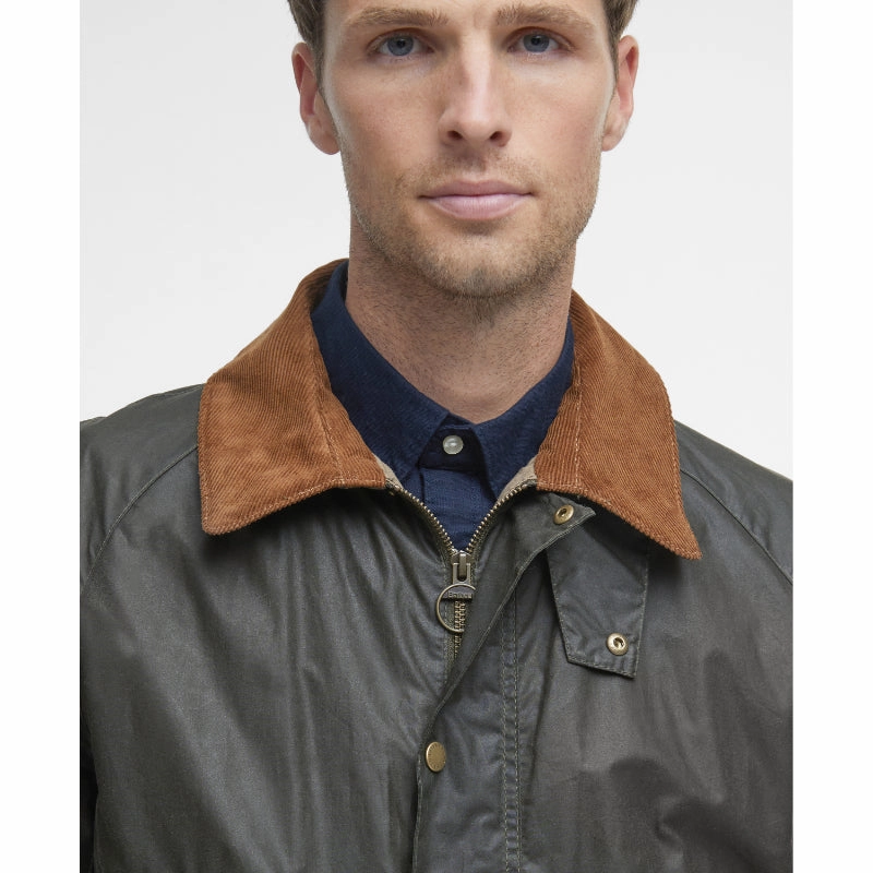 Grab It Now Big Clearance Event Barbour Ashby Mens Lightweight Wax Jacket - Archive Olive