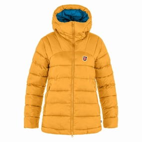 Sale Ending Soon Hot Sale Alert Fjallraven Womens Expedition Mid Winter Jacket Mustard Yellow / Un Blue