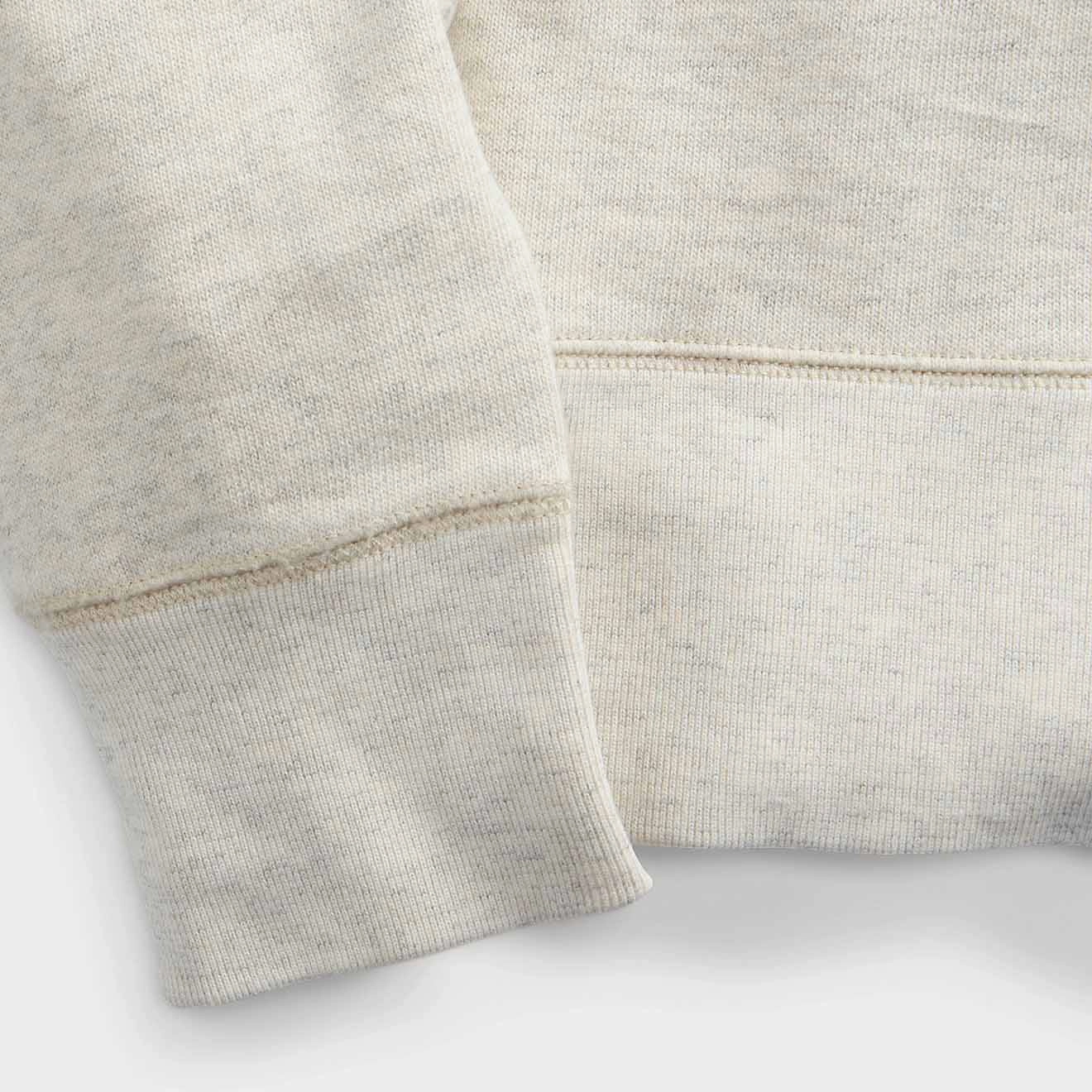 Rrl By Ralph Lauren Logo Fleece Pullover Oatmeal Heather Hot Picks Today Limited Stock Offer