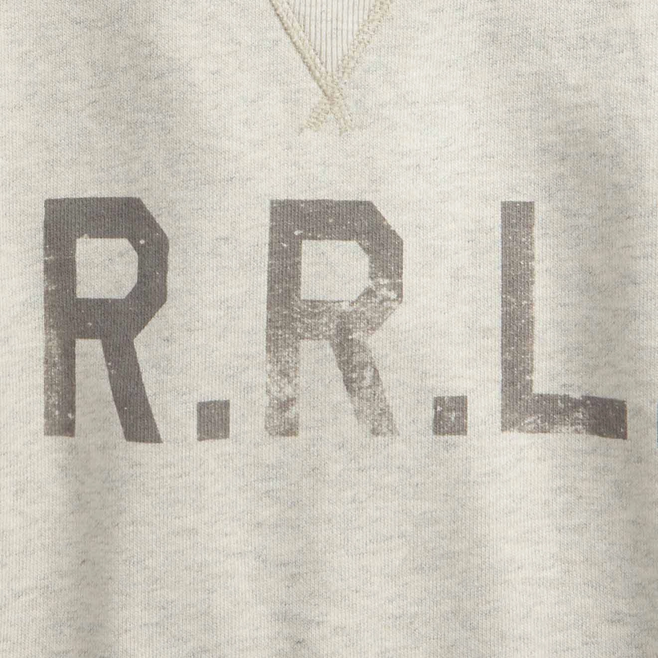 Clearance Event Hot Item Clearance Rrl By Ralph Lauren Logo Fleece Pullover Oatmeal Heather