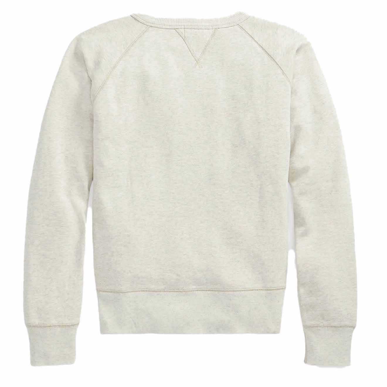 Rrl By Ralph Lauren Logo Fleece Pullover Oatmeal Heather Hot Pick Sale Clearance Sale