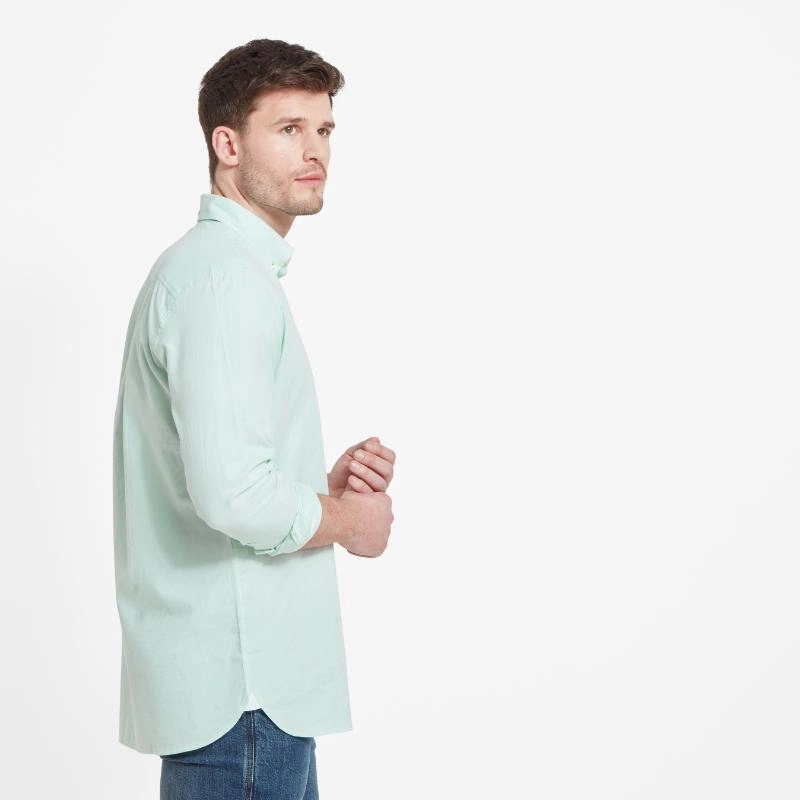 Special Price Today Schoffel Titchwell Tailored Fit Lightweight Mens Shirt - Pale Mint