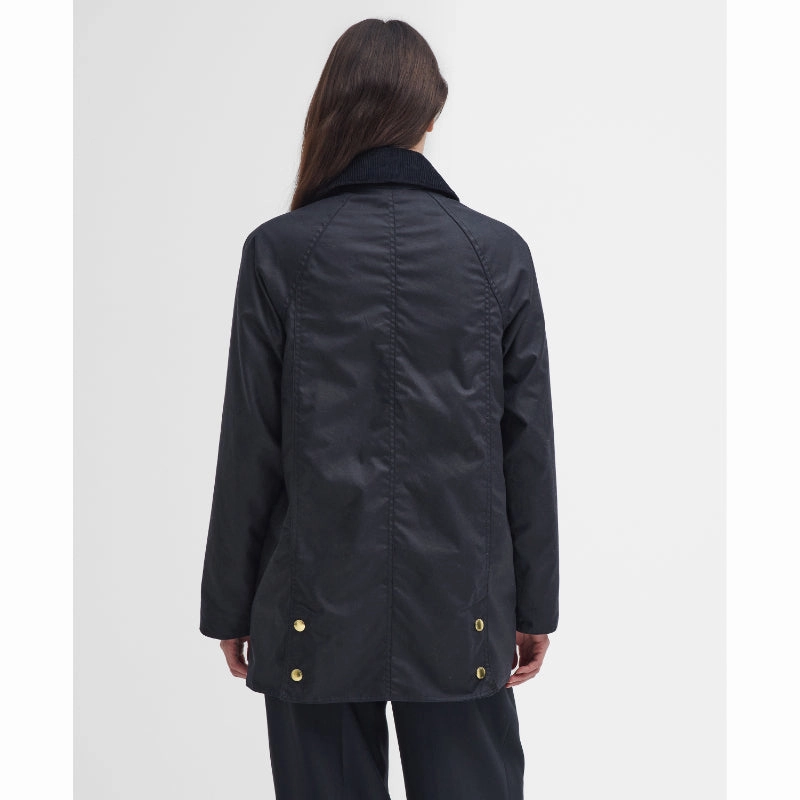 Barbour Modern Beadnell Ladies Wax Jacket - Navy/Classic Best Price Online Limited Time Offer