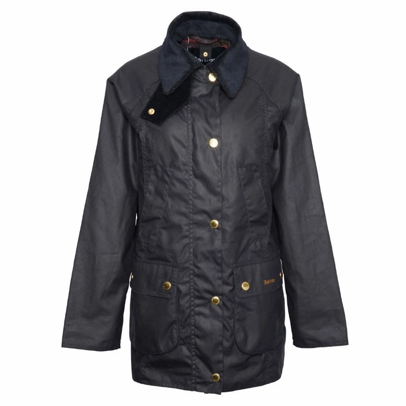 Barbour Modern Beadnell Ladies Wax Jacket - Navy/Classic Weekend Sale Special Shop the Best Deals