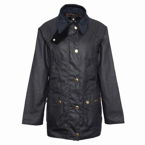 Barbour Modern Beadnell Ladies Wax Jacket - Navy/Classic Weekend Sale Special Shop the Best Deals