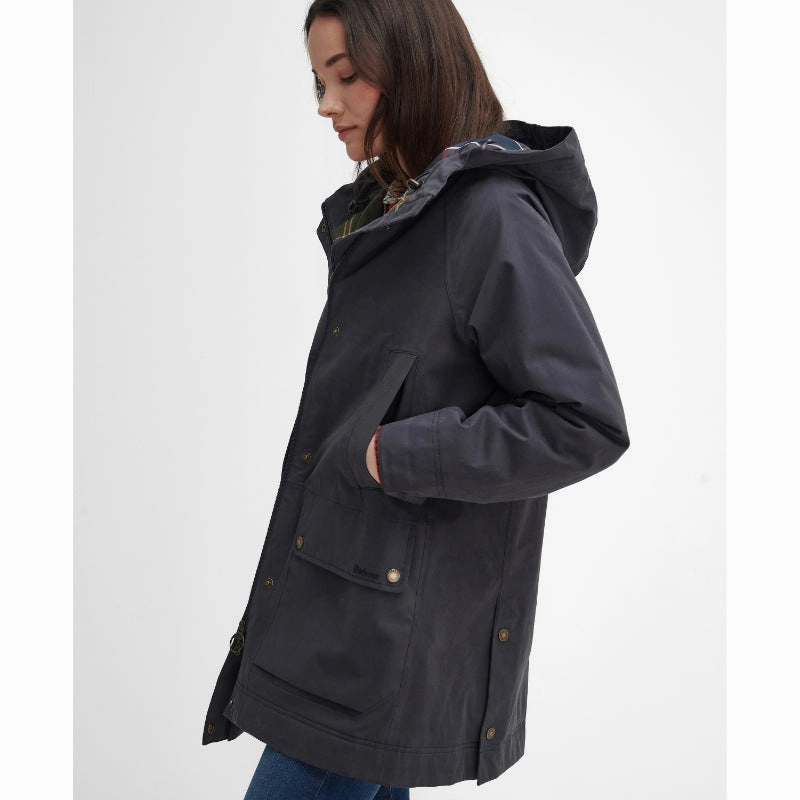 Steal Todays Offer Trending Hot Deal Barbour Winter Beadnell Waterproof Ladies Jacket - Dark Navy/Classic