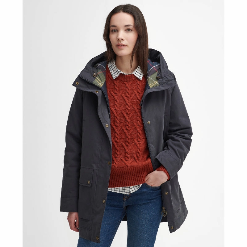 Barbour Winter Beadnell Waterproof Ladies Jacket - Dark Navy/Classic MustHave Steals