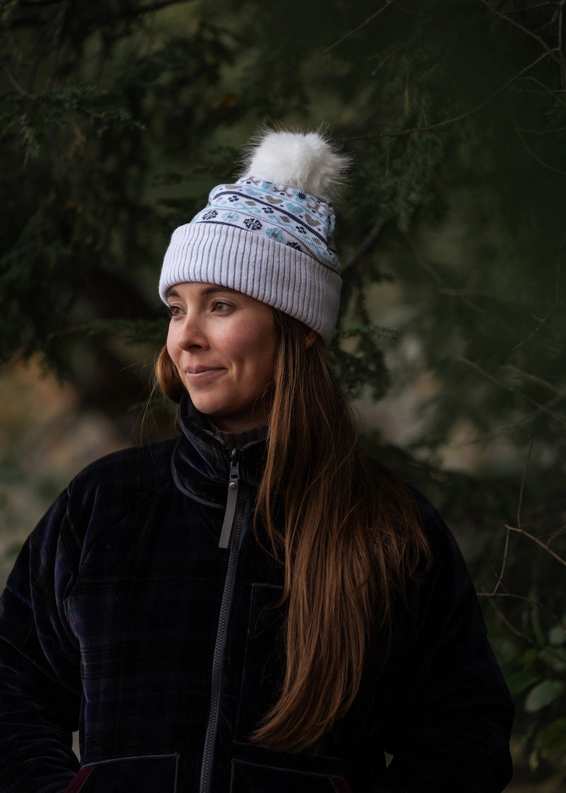 Sweater Cuffed Faux Fur Pom Beanie Todays Special Picks Exclusive Online Deal