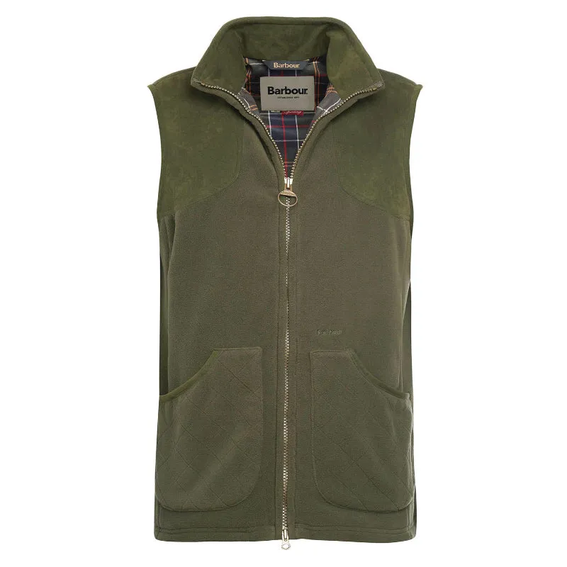 Barbour Dunmoor Waterproof Mens Fleece Gilet - Olive Limited Time Steal