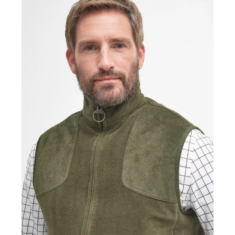 Barbour Dunmoor Waterproof Mens Fleece Gilet - Olive Today Only Discount Alert Steal the Deal Now