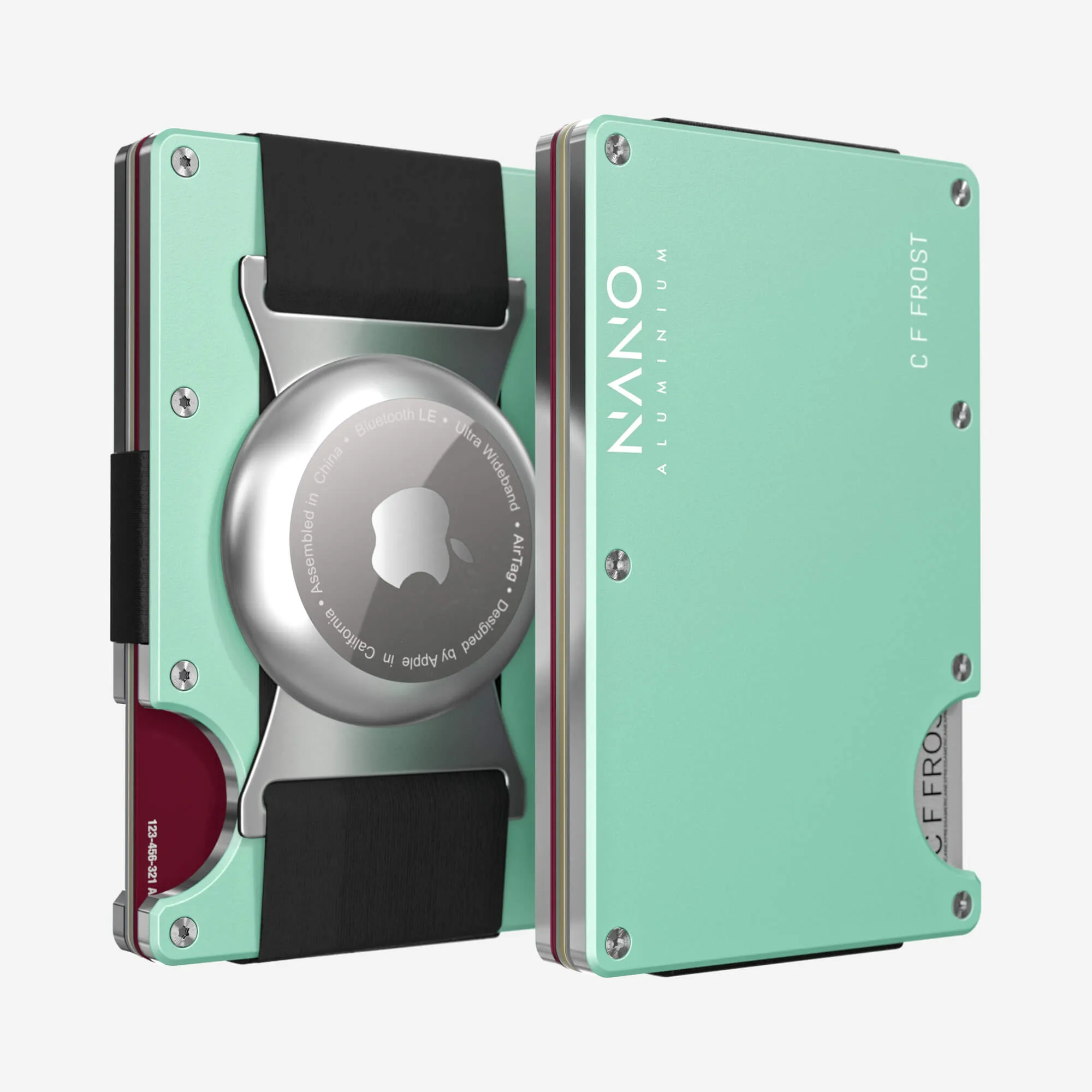 Limited Edition Offer Price Slash Today Personalised Airtag Cash Strap Wallet (Orchard Mint)