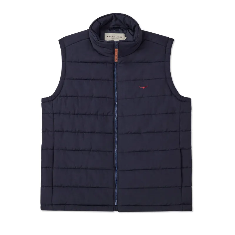 Mega Hot Offer R.M.Williams Patterson Creek Mens Vest - Navy