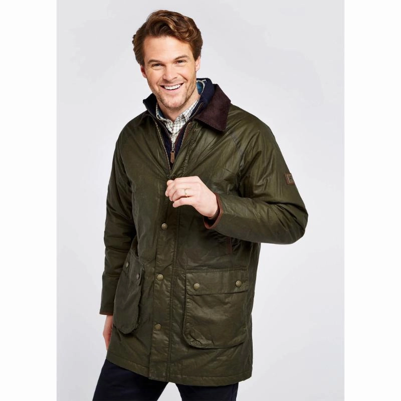 Dubarry Brunswick Mens Primaloft Wax Jacket - Verdigris Flash Deal Alert Grab It Fast