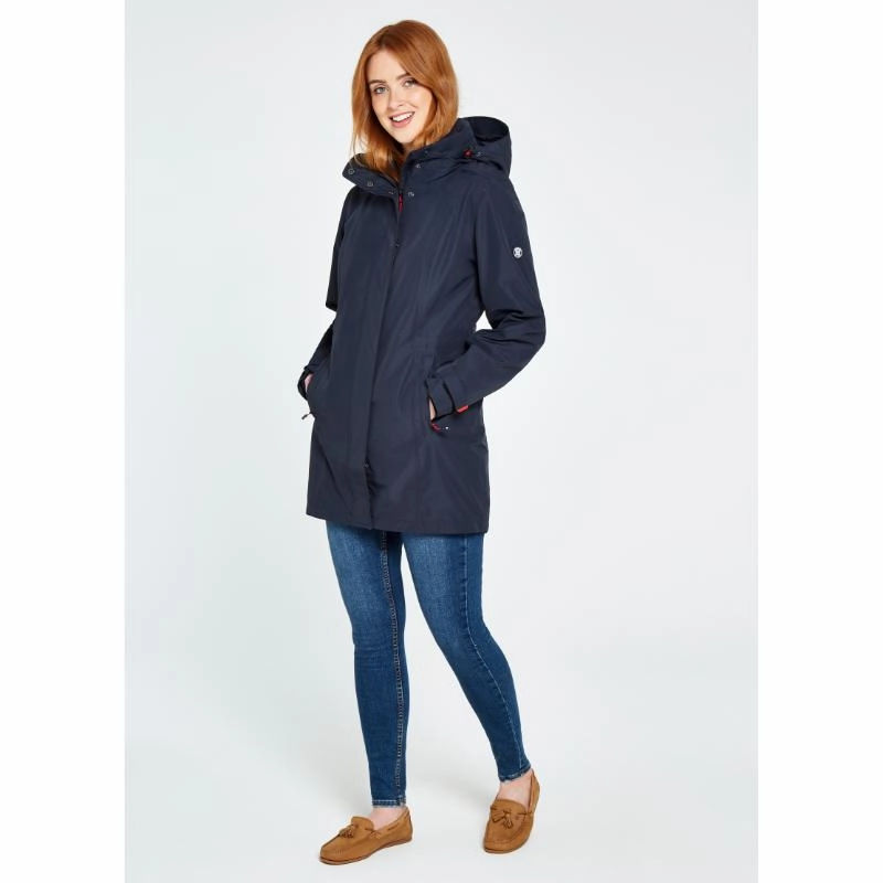 Dubarry Lakeside Ladies Waterproof Jacket - Navy Hot Sale Today Shop the Best Deals