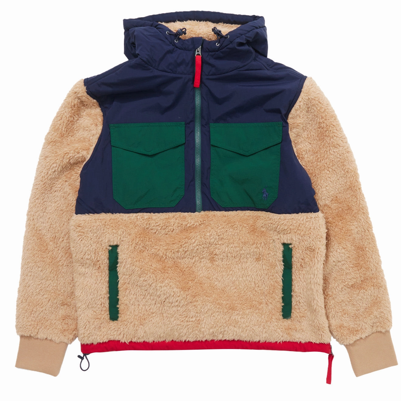 Polo Ralph Lauren Hybrid Hoodie Camel Multi Limited Stock Alert Clearance Event