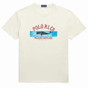 Polo Ralph Lauren Short Sleeve T Shirt Classic Deckwash White Exclusive Online Discount