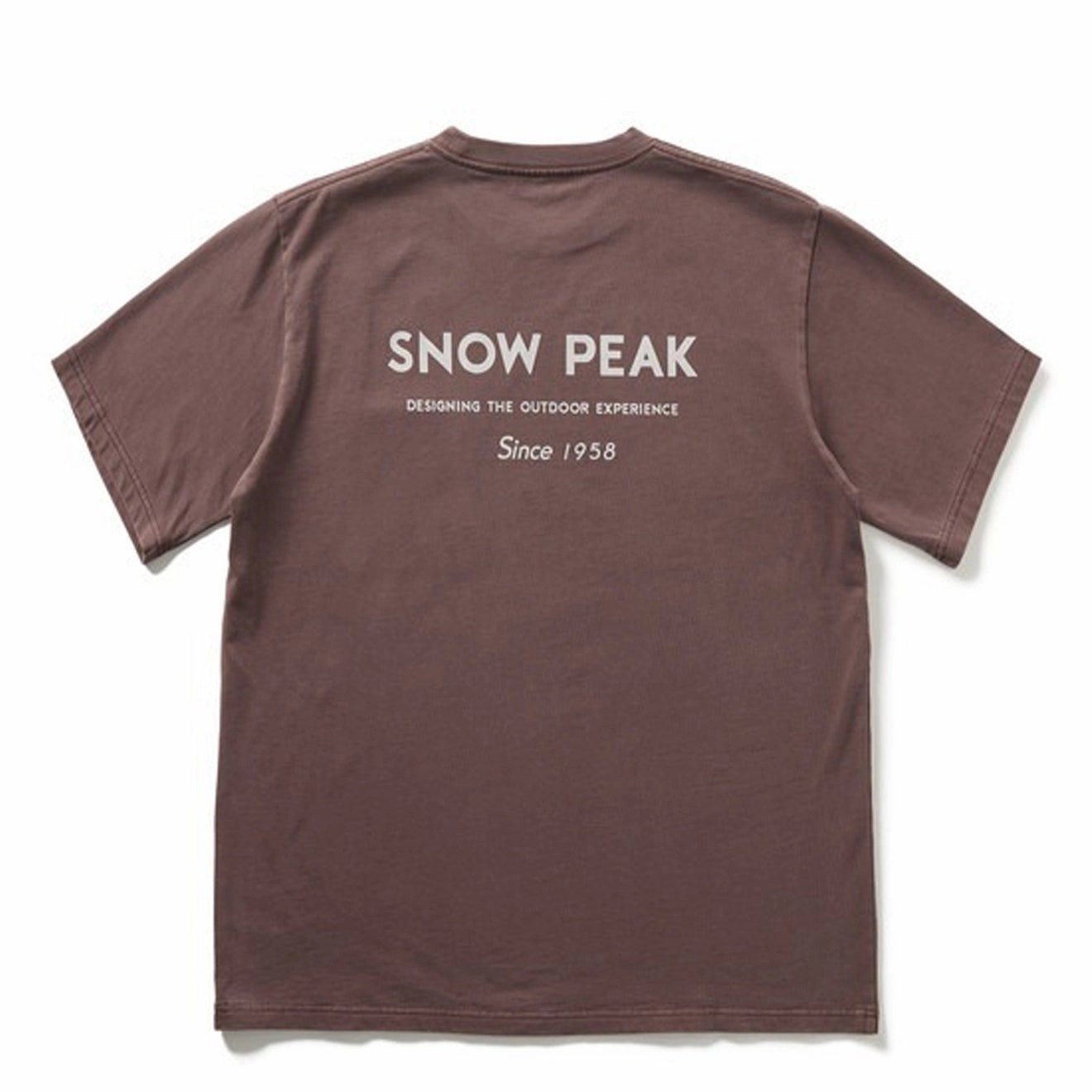 Snow Peak Garment Dyed T-Shirt Burgundy Shop Smart Save