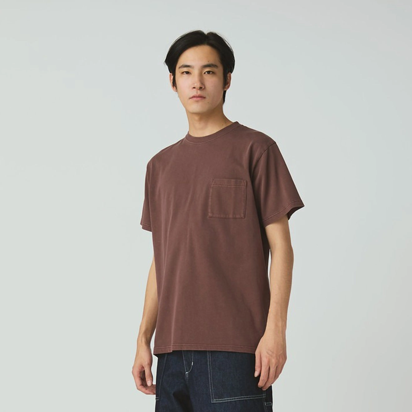 Hot Sale Frenzy Dont Miss This Deal Snow Peak Garment Dyed T-Shirt Burgundy