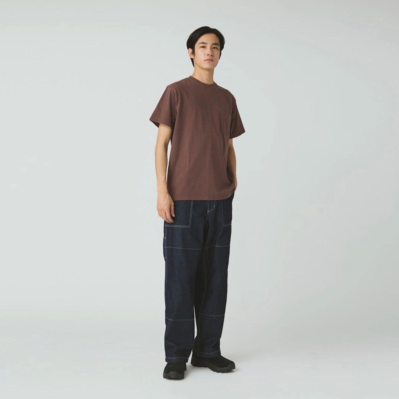 Snow Peak Garment Dyed T-Shirt Burgundy Shop Grab Offer