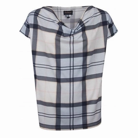 Special Offer Inside Shop Hot Deals Barbour Redgarth Ladies Top - Fade Blue Tartan - Size 08