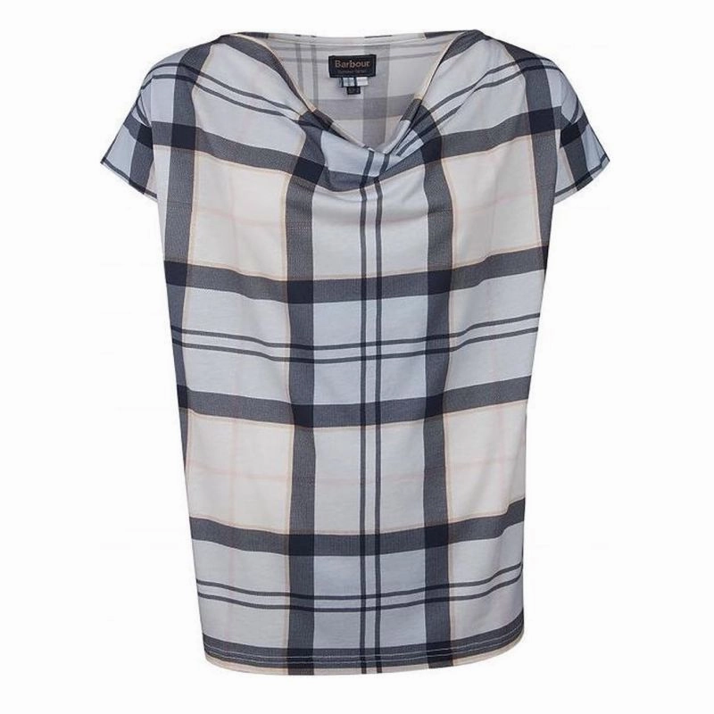Special Offer Inside Shop Hot Deals Barbour Redgarth Ladies Top - Fade Blue Tartan - Size 08