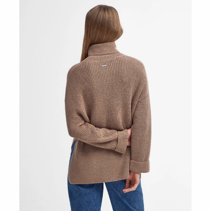 Hot Offer Event Special Price Offer Barbour Rib Stitch Knitted Ladies Cape - Honey