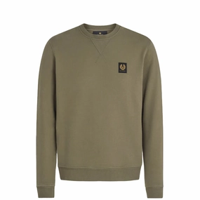 Belstaff Sweatshirt True Olive Trending Now Discount Flash Discount Today