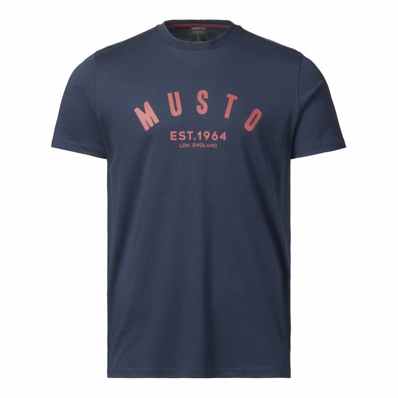 Flash Deal Today Musto Marina Ss Mens T-Shirt - Navy