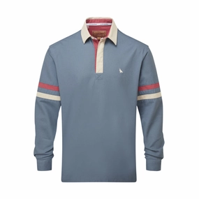 Schoffel Truro Mens Deck Shirt - Dark Pigeon Blue Today Only Special