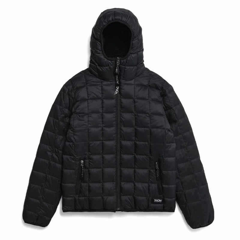 Exclusive Online Offer Taion Down Boa Reversible Hoodie Black / Black