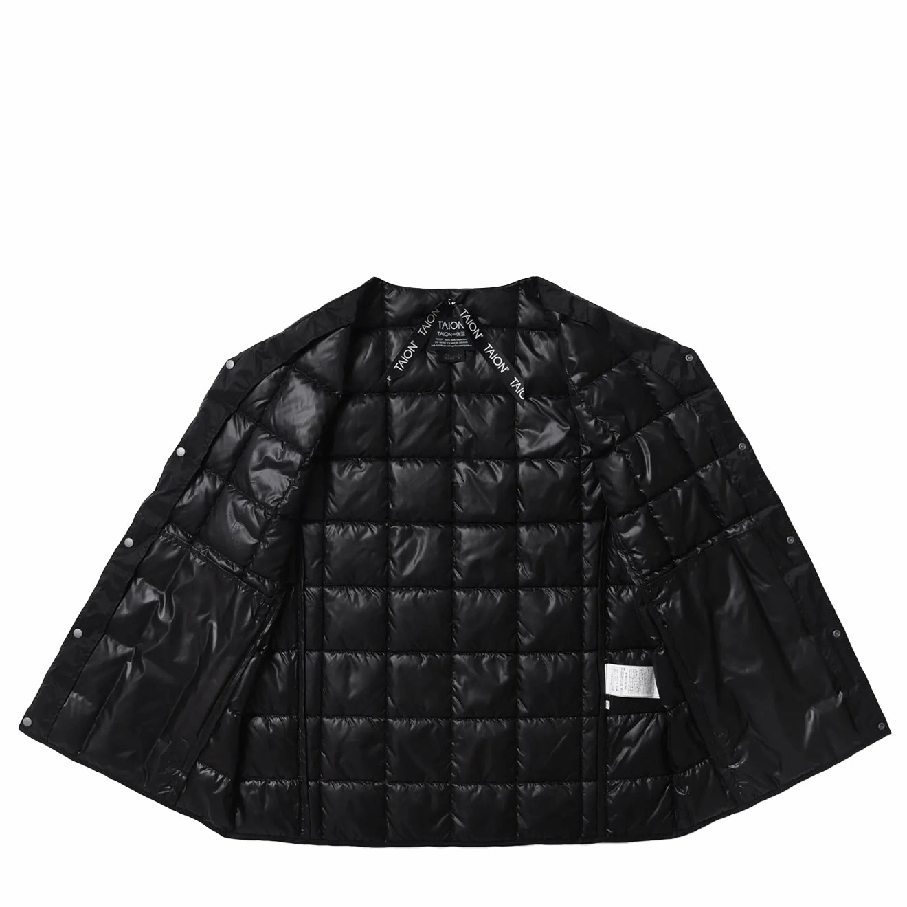 Taion V Neck Button Down Jacket Black Exclusive Online Deal