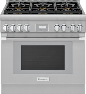 Thermador 36" Professional Pro Harmony Series Smart Dual Fuel Range PRD366WHU