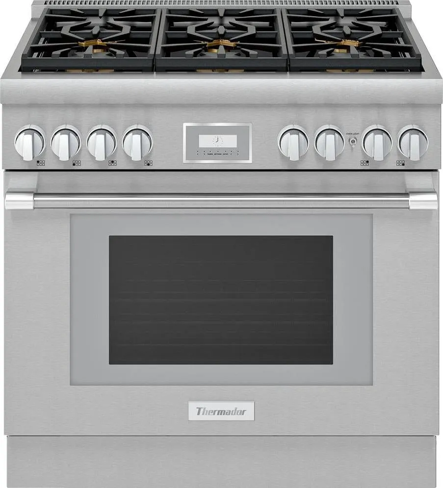 Thermador 36" Smart Dual Fuel Professional Pro Harmony Series Range PRD366WHU