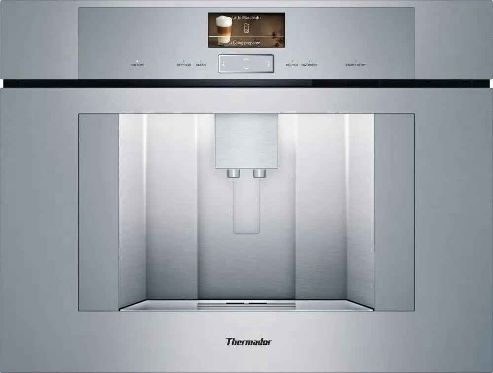 Thermador TCM24PS 24" Plumbed Personalized Beverage Smart Coffee Machine