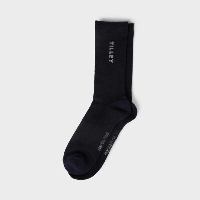 Tilley Merino Wool Blend Unisex Outdoor Sock Shop Today Save Flash Discount Today