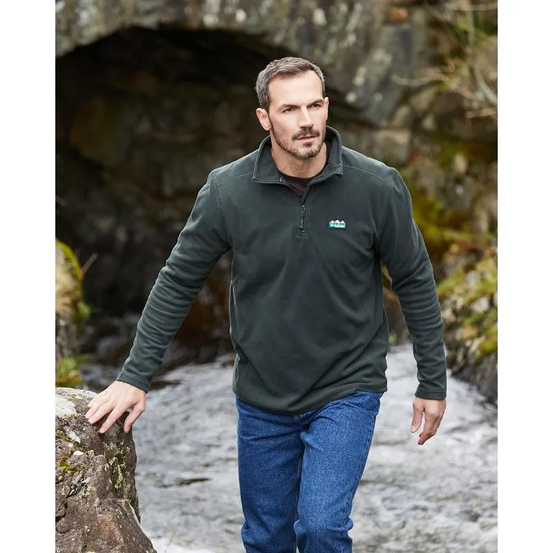 MustHave Items Ridgeline Narvik 1/4 Zip Mens Fleece Jumper - Olive