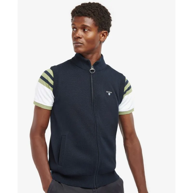 Big Savings Event Flash Deal Alert Barbour Dawdon Knit Mens Gilet - Navy