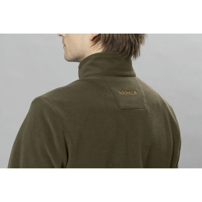 Big Clearance Event Todays Best Deal Harkila Sandhem 200 Mens 1/4 Zip Fleece Pullover Jumper - Willow Green