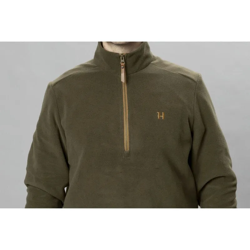 Harkila Sandhem 200 Mens 1/4 Zip Fleece Pullover Jumper - Willow Green Shop Save Big