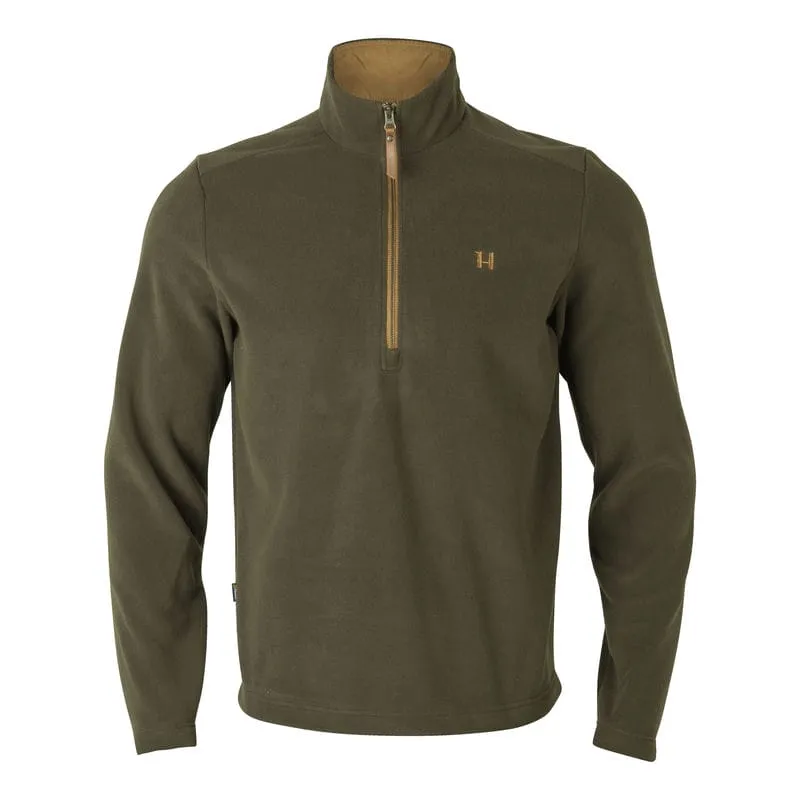 Harkila Sandhem 200 Mens 1/4 Zip Fleece Pullover Jumper - Willow Green Todays Trending Deals EndofWeek Deals