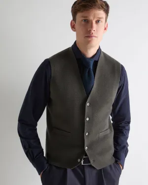 Men'S Chelsea Cashmere Waistcoat Arabica Khaki Green Limited Time Offer Special Deals Online