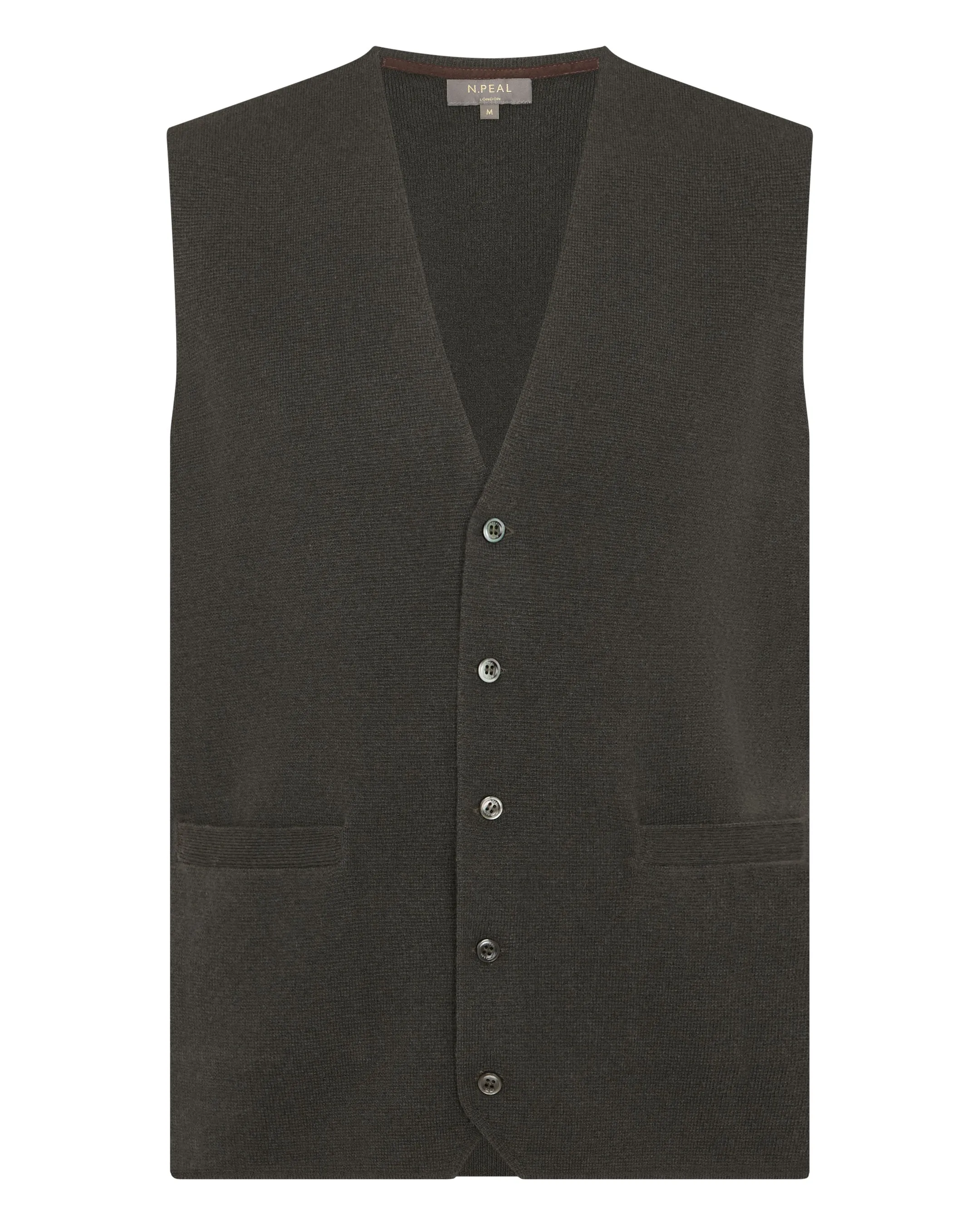 Price Drop Today Men'S Chelsea Cashmere Waistcoat Arabica Khaki Green