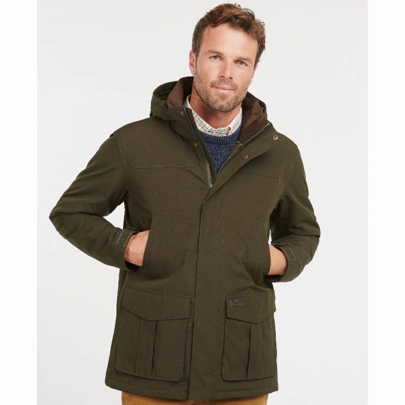Barbour Brockstone Mens Waterproof Jacket - Dark Olive Grab Save Today Dont Miss These Savings