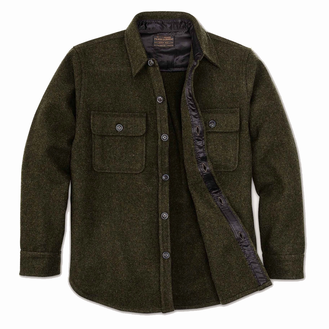 Filson Cpo Wool Jac-Shirt Forest Green Big Price Drop