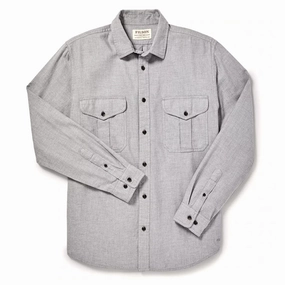 Filson Lightweight Alaskan Guide Shirt Heather Grey Todays Special Savings Dont Wait Save