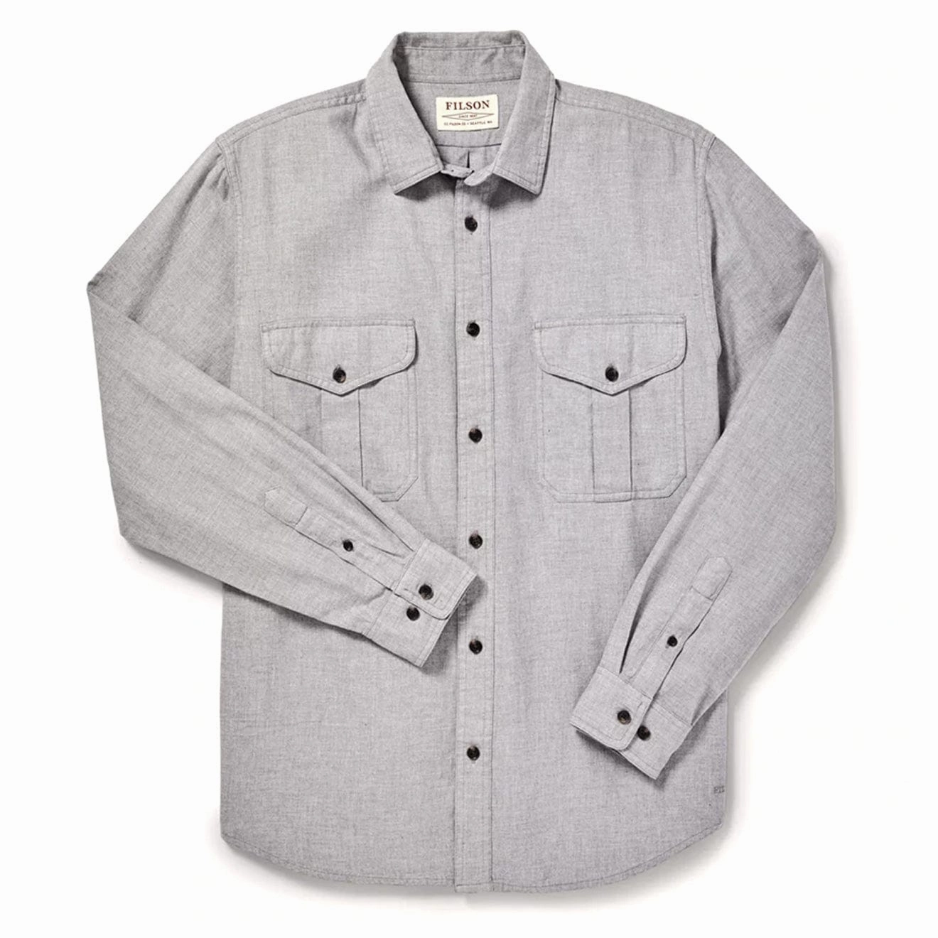 Filson Lightweight Alaskan Guide Shirt Heather Grey Todays Special Savings Dont Wait Save