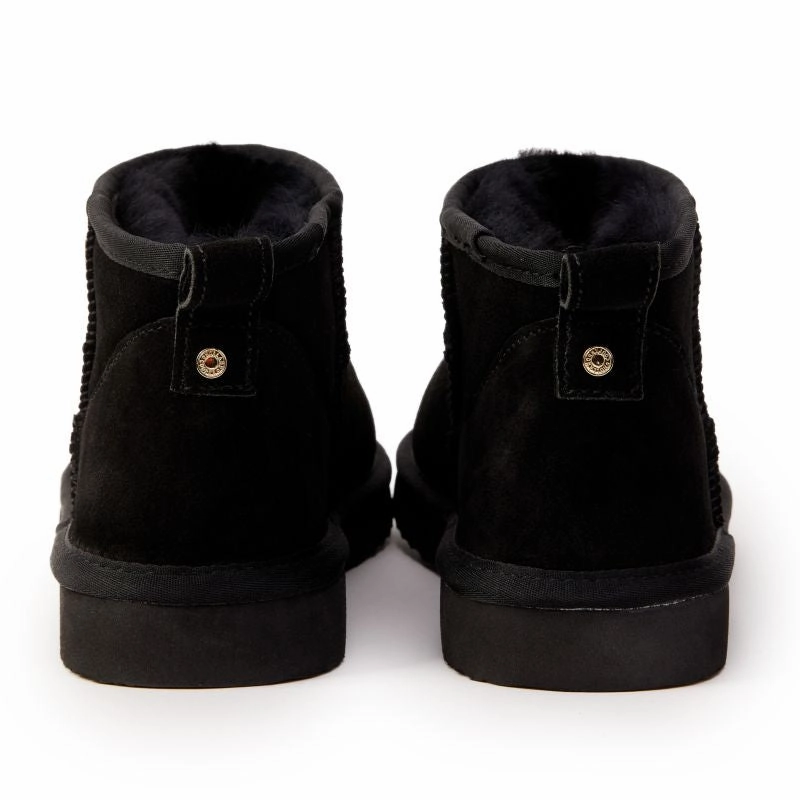Special Online Offer Dont Miss Big Savings Holland Cooper Ultra Mini Ladies Shearling Boots - Black