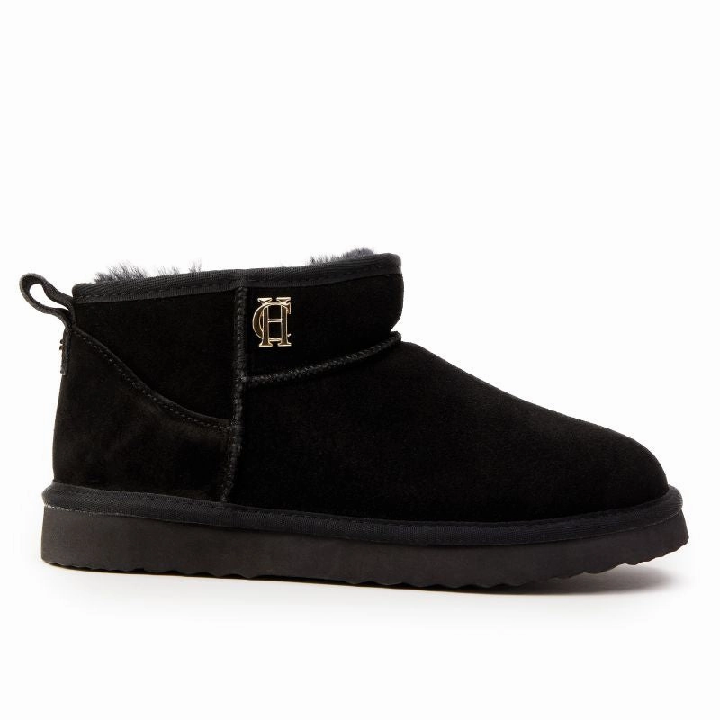 Limited Edition Offer Todays Trending Deals Holland Cooper Ultra Mini Ladies Shearling Boots - Black